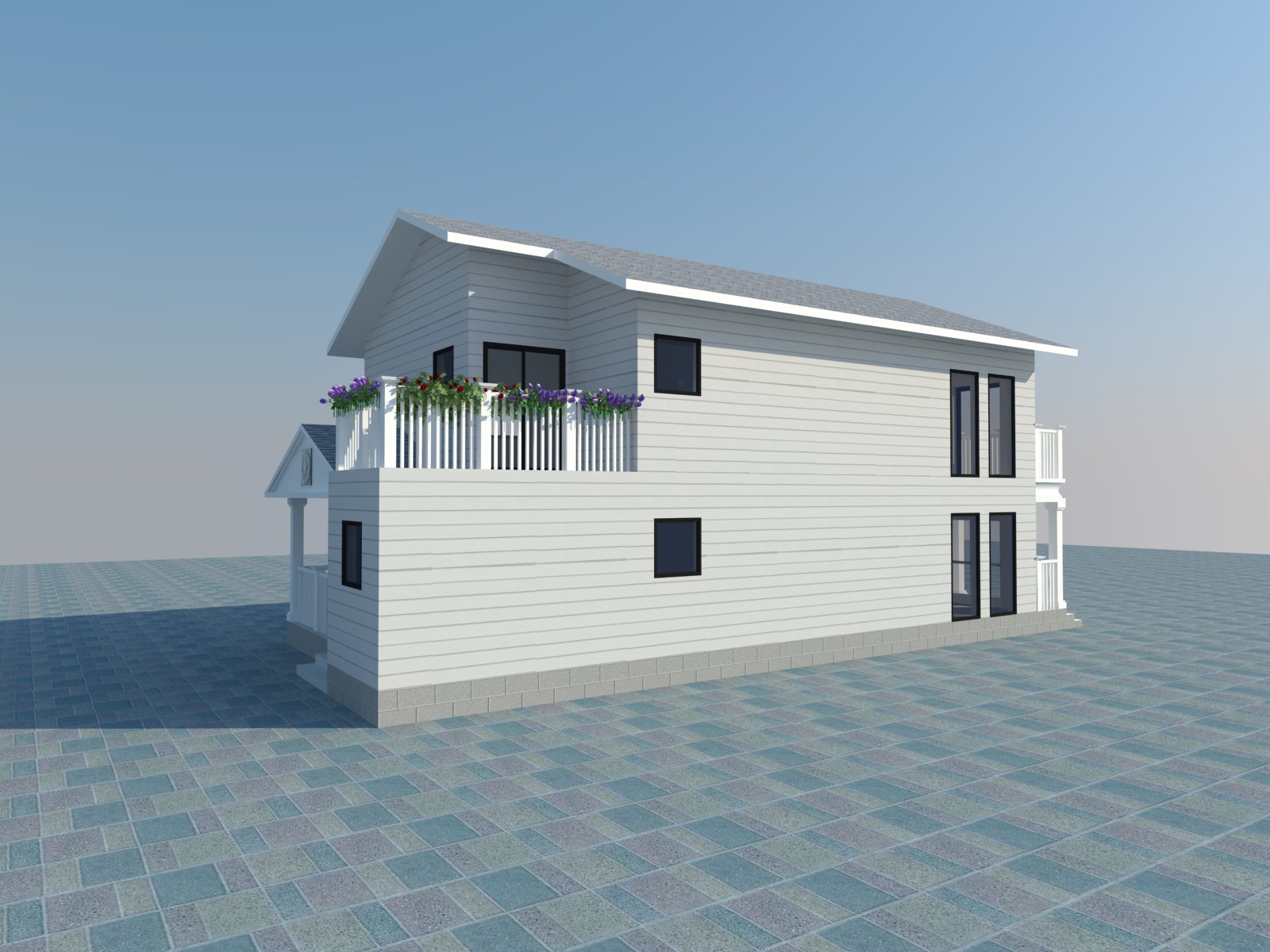 私人別墅-美式風(fēng)格-183㎡